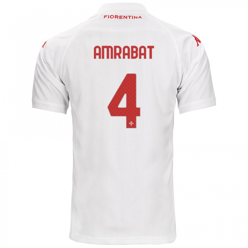 Niño Camiseta Sofyan Amrabat #4 Blanco 2ª Equipación 2024/25 La Camisa México