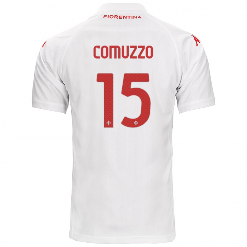 Niño Camiseta Pietro Comuzzo #15 Blanco 2ª Equipación 2024/25 La Camisa México