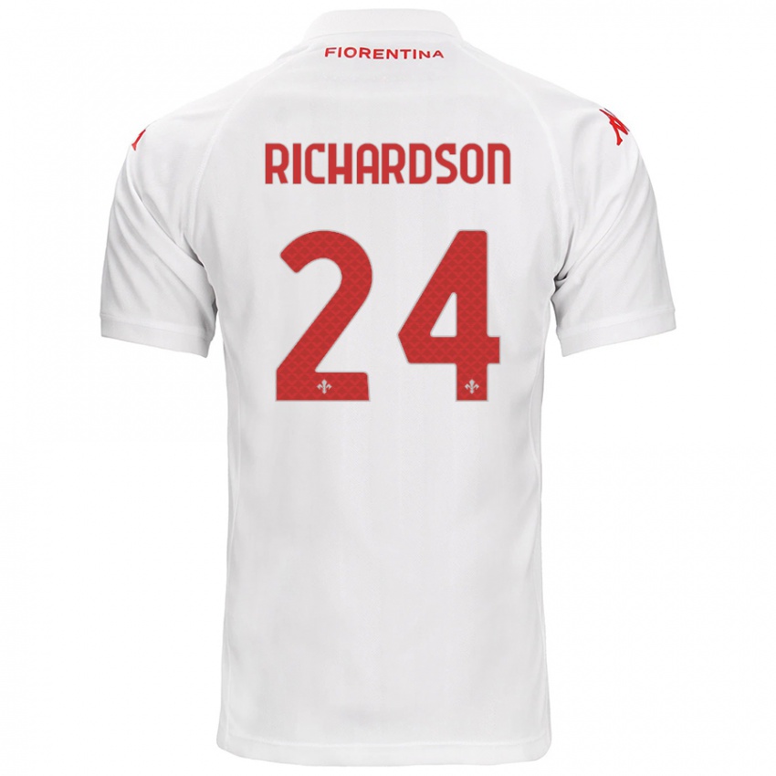 Niño Camiseta Amir Richardson #24 Blanco 2ª Equipación 2024/25 La Camisa México