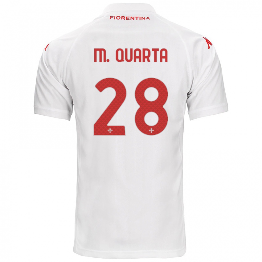 Niño Camiseta Lucas Martínez Quarta #28 Blanco 2ª Equipación 2024/25 La Camisa México