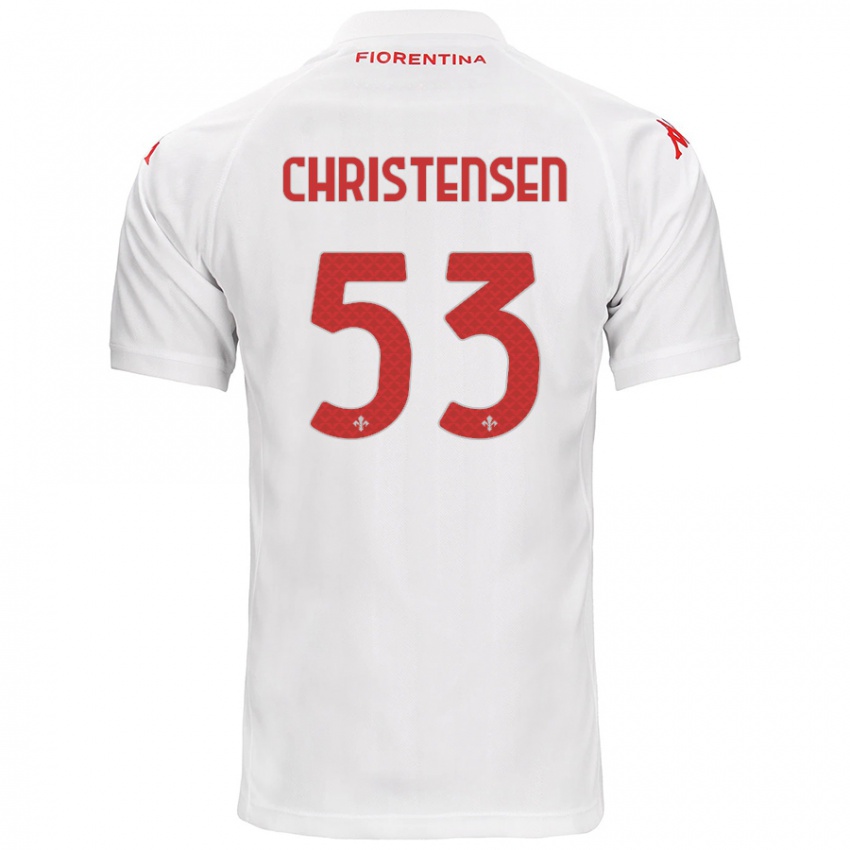 Niño Camiseta Oliver Christensen #53 Blanco 2ª Equipación 2024/25 La Camisa México