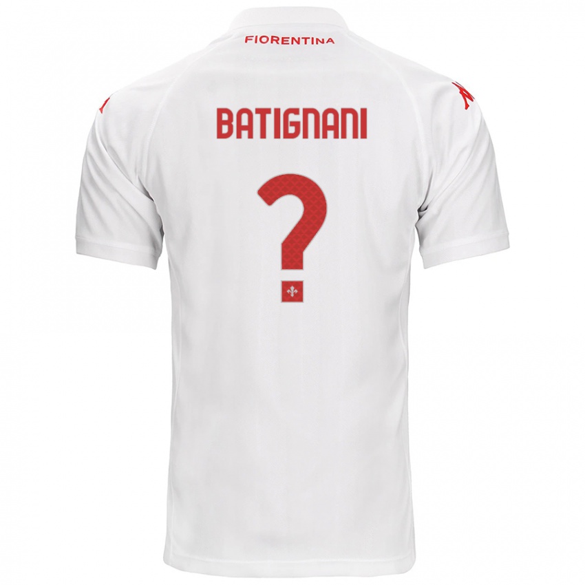 Niño Camiseta Francesco Batignani #0 Blanco 2ª Equipación 2024/25 La Camisa México