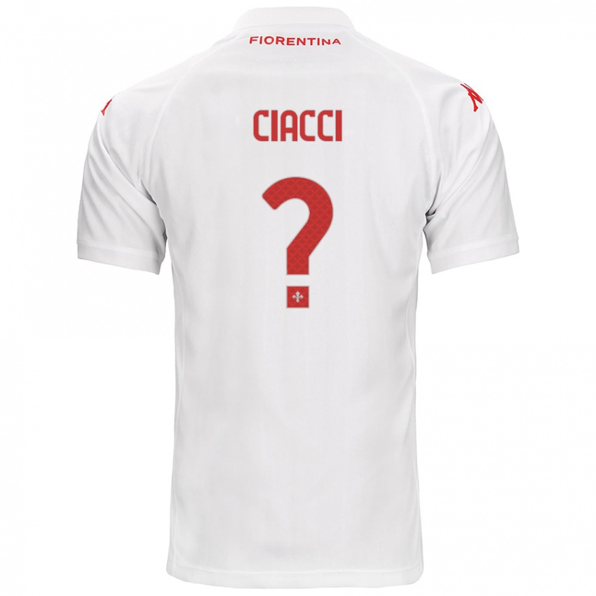 Niño Camiseta Niccolò Ciacci #0 Blanco 2ª Equipación 2024/25 La Camisa México