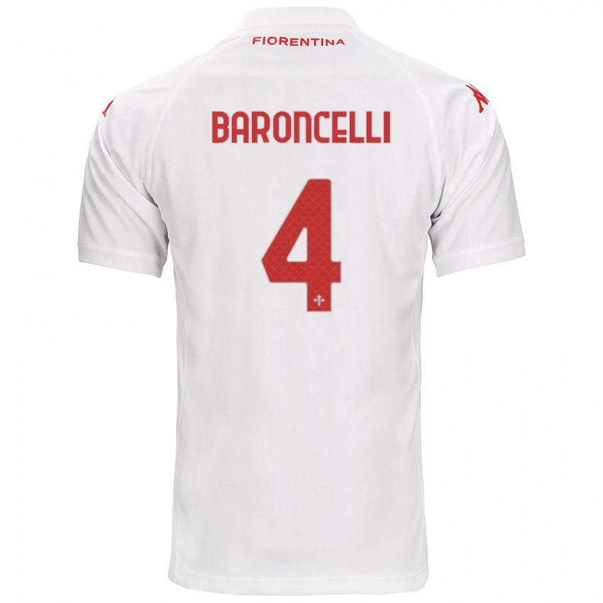 Niño Camiseta Leonardo Baroncelli #4 Blanco 2ª Equipación 2024/25 La Camisa México