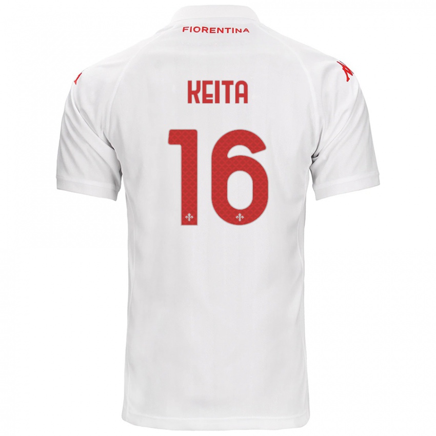 Niño Camiseta Bala Keita #16 Blanco 2ª Equipación 2024/25 La Camisa México