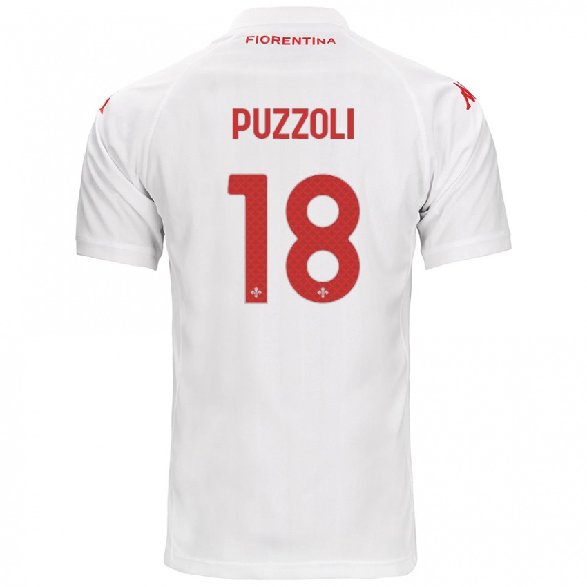 Niño Camiseta Giorgio Puzzoli #18 Blanco 2ª Equipación 2024/25 La Camisa México