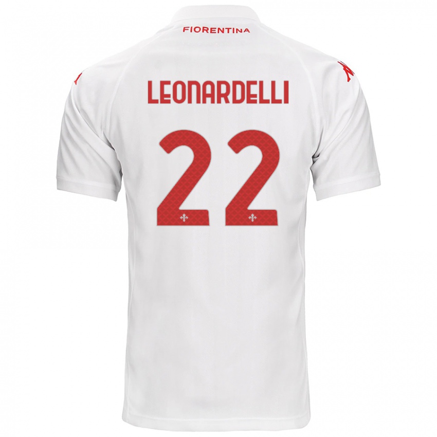 Niño Camiseta Pietro Leonardelli #22 Blanco 2ª Equipación 2024/25 La Camisa México