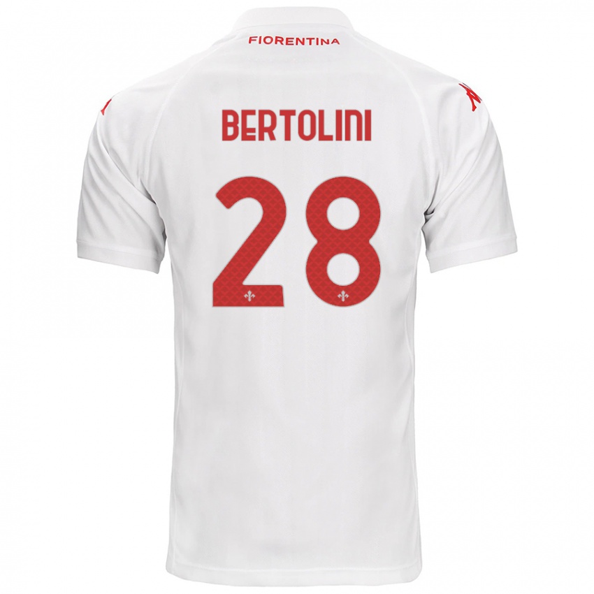 Niño Camiseta Gabriele Bertolini #28 Blanco 2ª Equipación 2024/25 La Camisa México