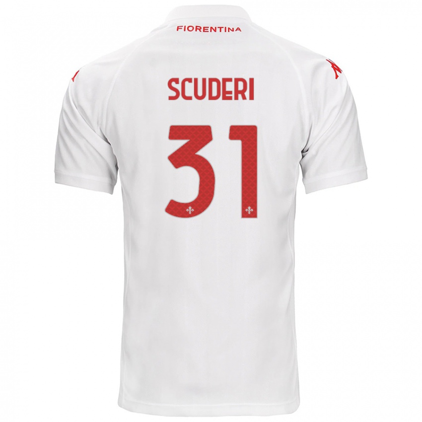 Niño Camiseta Giulio Scuderi #31 Blanco 2ª Equipación 2024/25 La Camisa México