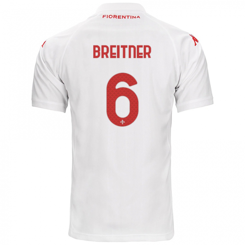 Niño Camiseta Stephanie Breitner #6 Blanco 2ª Equipación 2024/25 La Camisa México