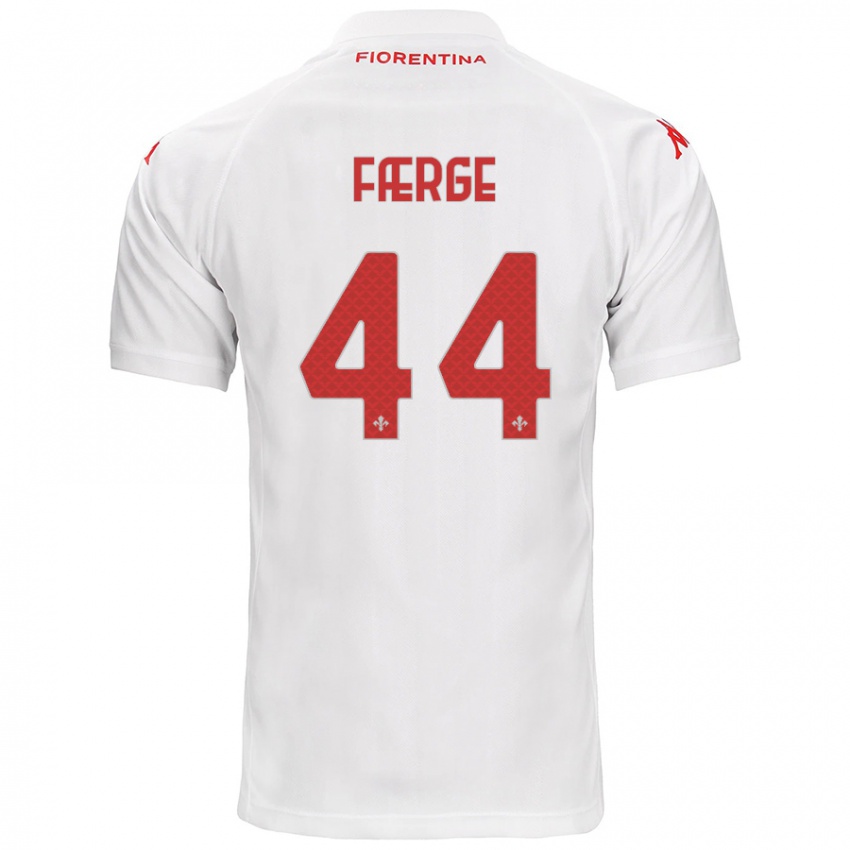 Niño Camiseta Emma Færge #44 Blanco 2ª Equipación 2024/25 La Camisa México