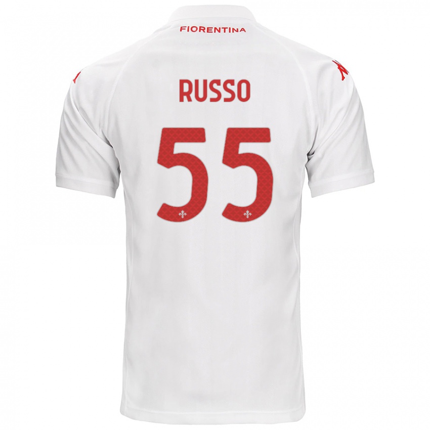 Niño Camiseta Federica Russo #55 Blanco 2ª Equipación 2024/25 La Camisa México