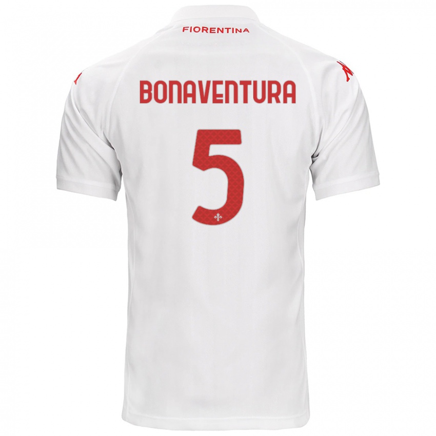 Niño Camiseta Giacomo Bonaventura #5 Blanco 2ª Equipación 2024/25 La Camisa México