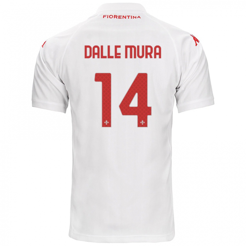 Niño Camiseta Christian Dalle Mura #14 Blanco 2ª Equipación 2024/25 La Camisa México