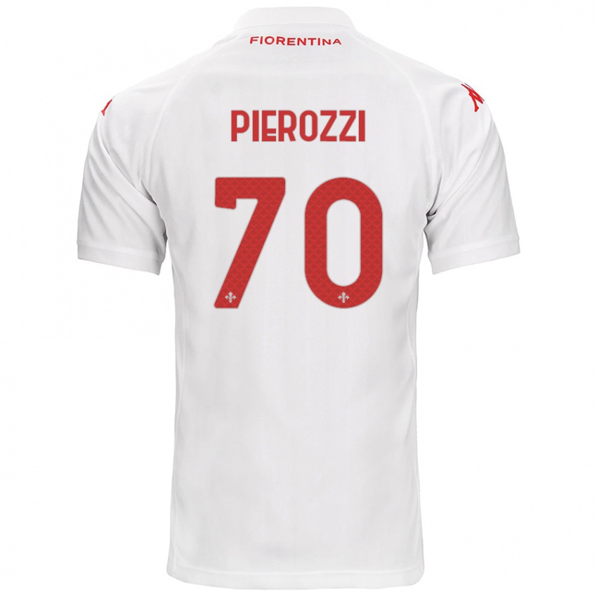 Niño Camiseta Niccolò Pierozzi #70 Blanco 2ª Equipación 2024/25 La Camisa México