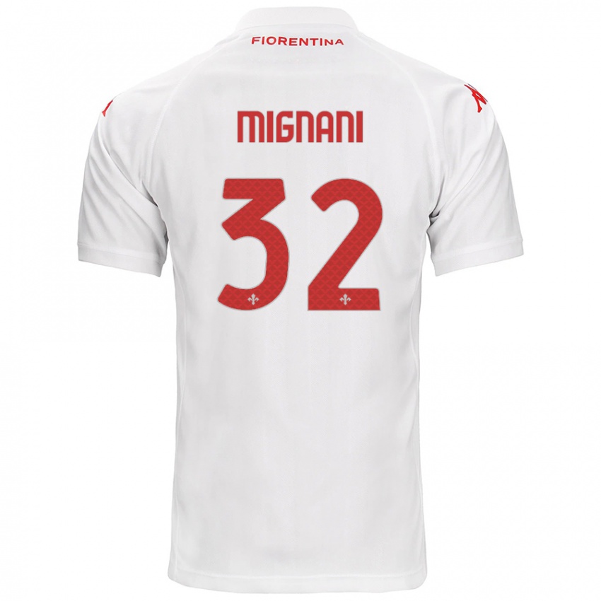 Niño Camiseta Carlo Mignani #32 Blanco 2ª Equipación 2024/25 La Camisa México