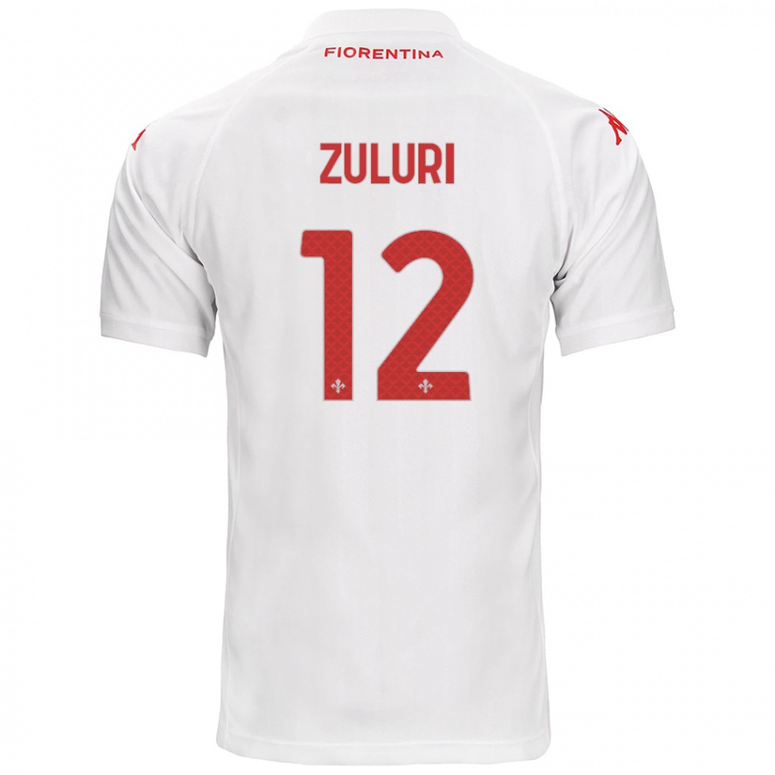 Niño Camiseta Athena Zuluri #12 Blanco 2ª Equipación 2024/25 La Camisa México