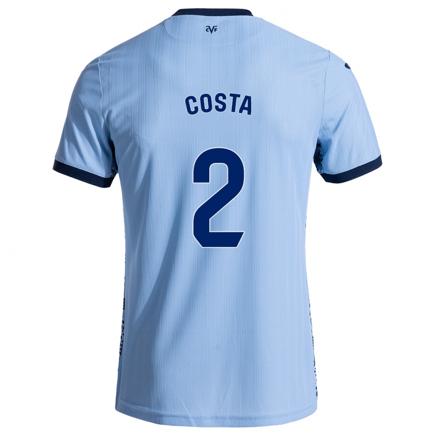 Niño Camiseta Logan Costa #2 Azul Cielo 2ª Equipación 2024/25 La Camisa México