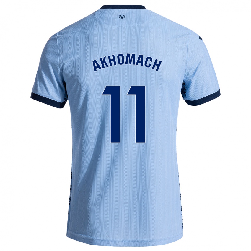 Niño Camiseta Ilias Akhomach #11 Azul Cielo 2ª Equipación 2024/25 La Camisa México