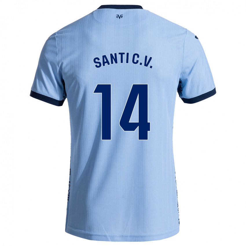 Niño Camiseta Santi Comesaña #14 Azul Cielo 2ª Equipación 2024/25 La Camisa México