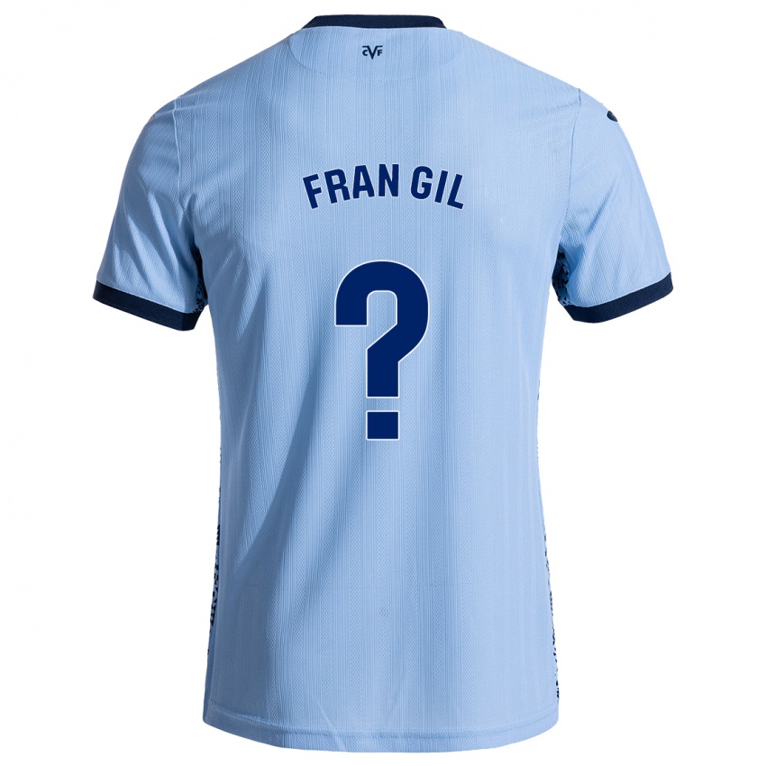 Niño Camiseta Fran Gil #0 Azul Cielo 2ª Equipación 2024/25 La Camisa México