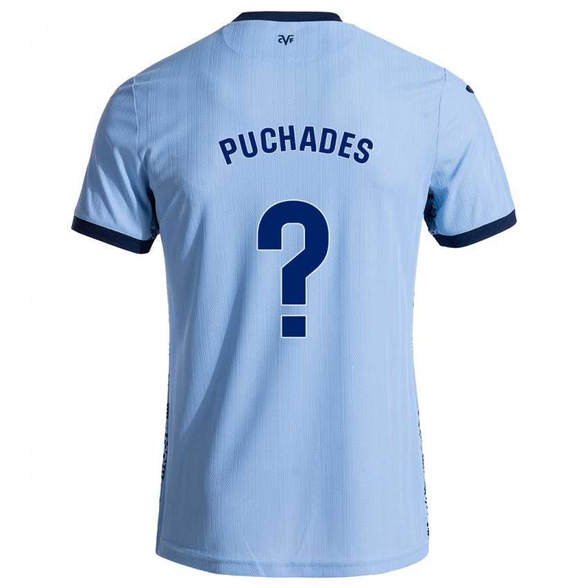 Niño Camiseta Fran Puchades #0 Azul Cielo 2ª Equipación 2024/25 La Camisa México