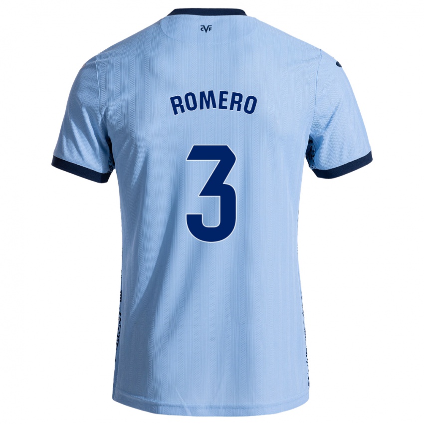 Niño Camiseta Cristo Romero #3 Azul Cielo 2ª Equipación 2024/25 La Camisa México