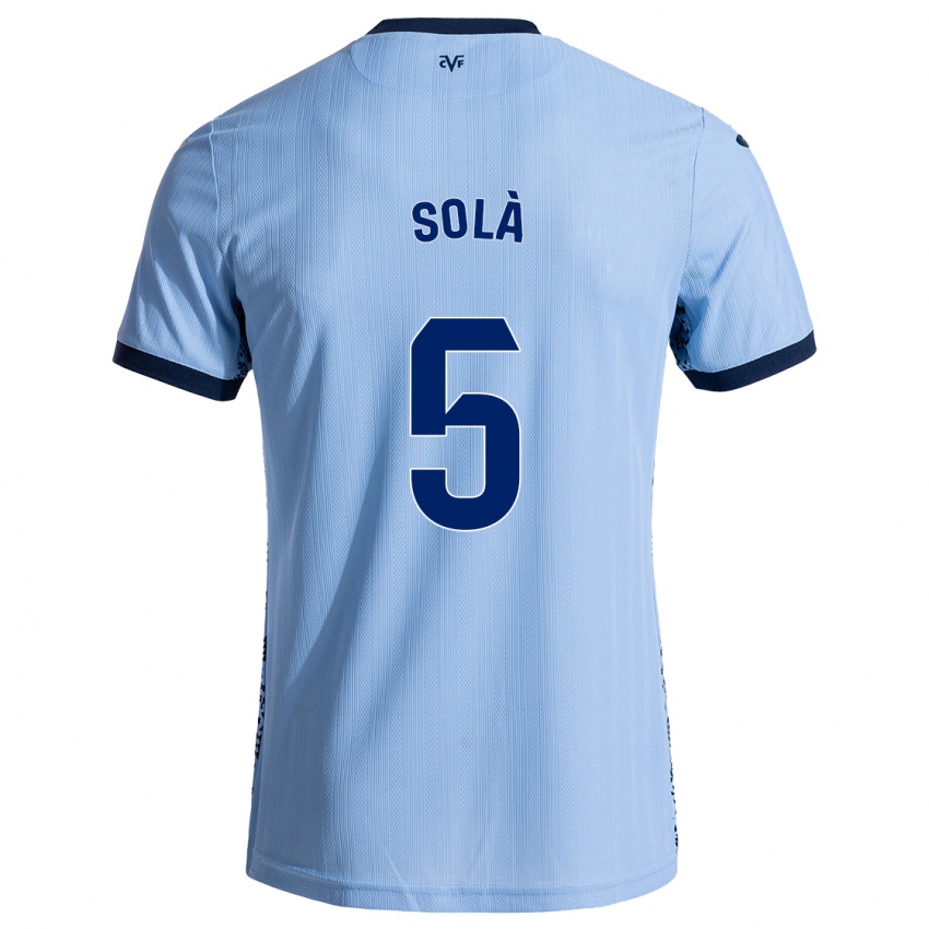 Niño Camiseta Arnau Solà #5 Azul Cielo 2ª Equipación 2024/25 La Camisa México