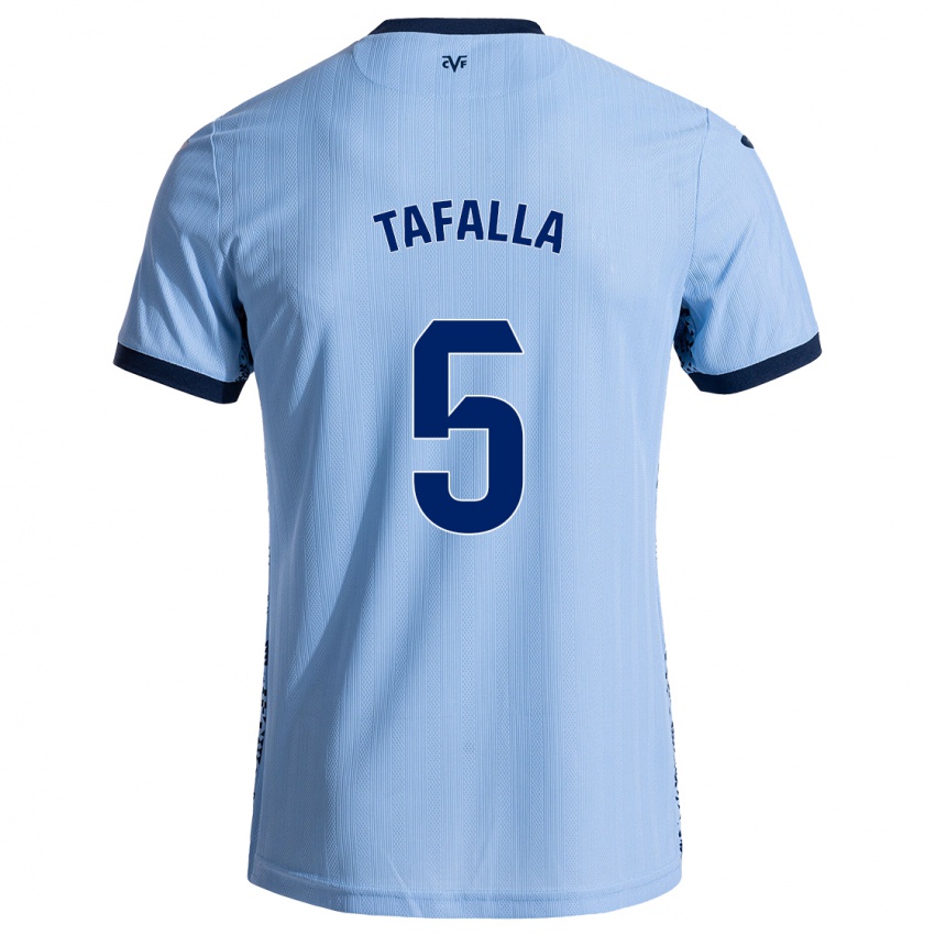 Niño Camiseta Fran Tafalla #5 Azul Cielo 2ª Equipación 2024/25 La Camisa México