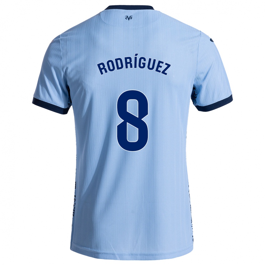 Niño Camiseta Unai Rodríguez #8 Azul Cielo 2ª Equipación 2024/25 La Camisa México