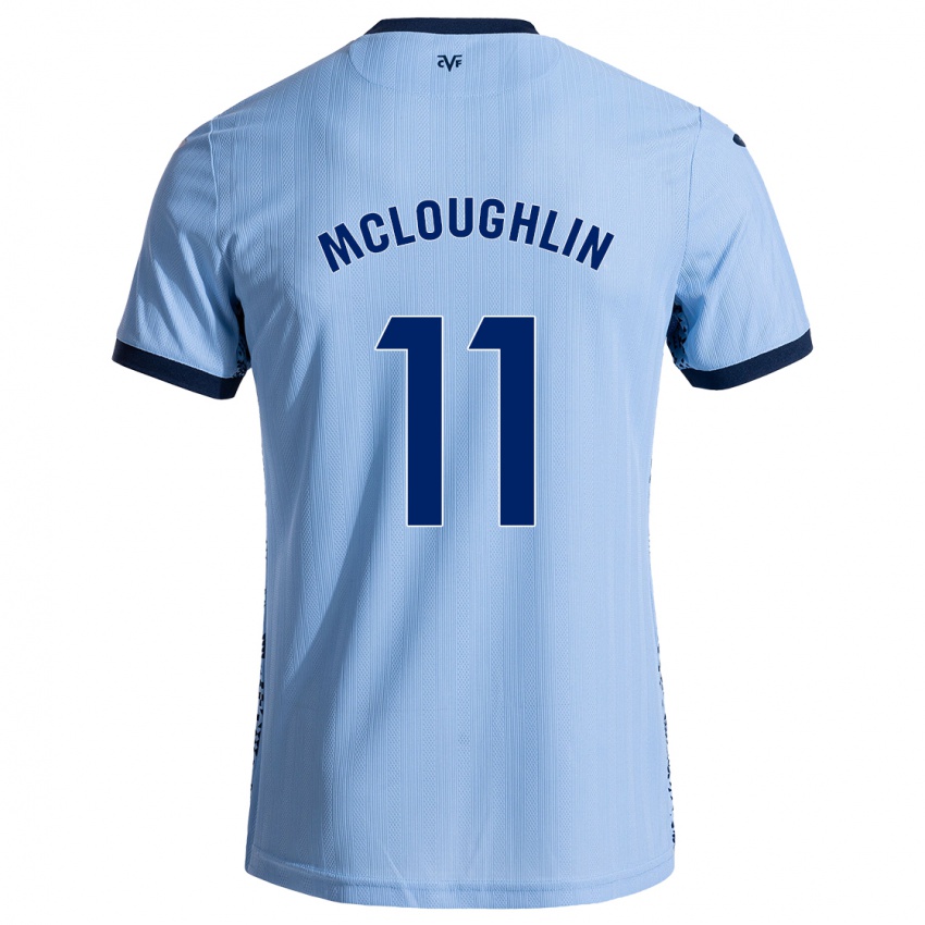 Niño Camiseta Caden Mcloughlin #11 Azul Cielo 2ª Equipación 2024/25 La Camisa México