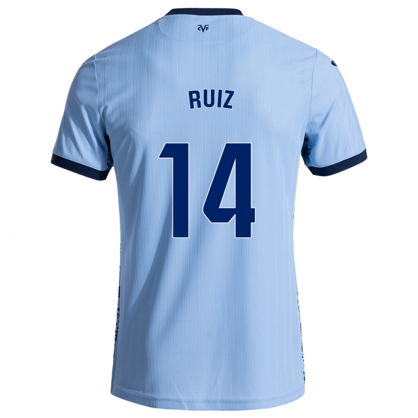 Niño Camiseta Adri Ruiz #14 Azul Cielo 2ª Equipación 2024/25 La Camisa México