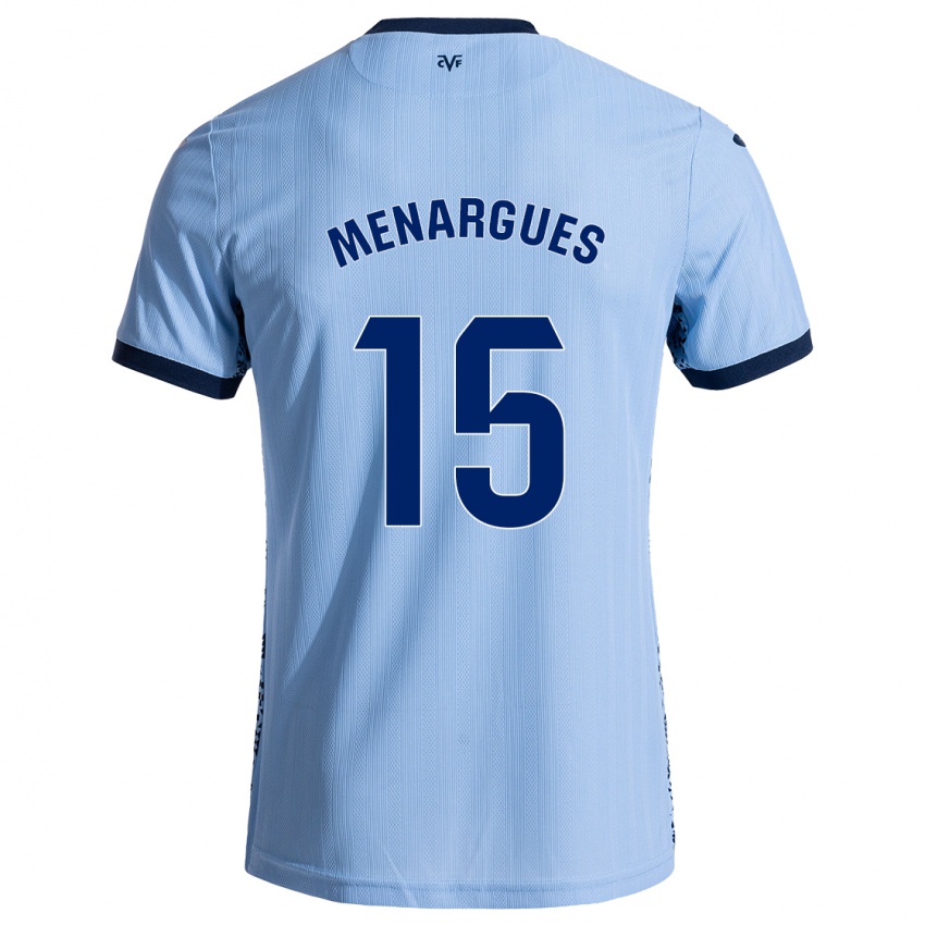 Niño Camiseta Joseda Menargues #15 Azul Cielo 2ª Equipación 2024/25 La Camisa México