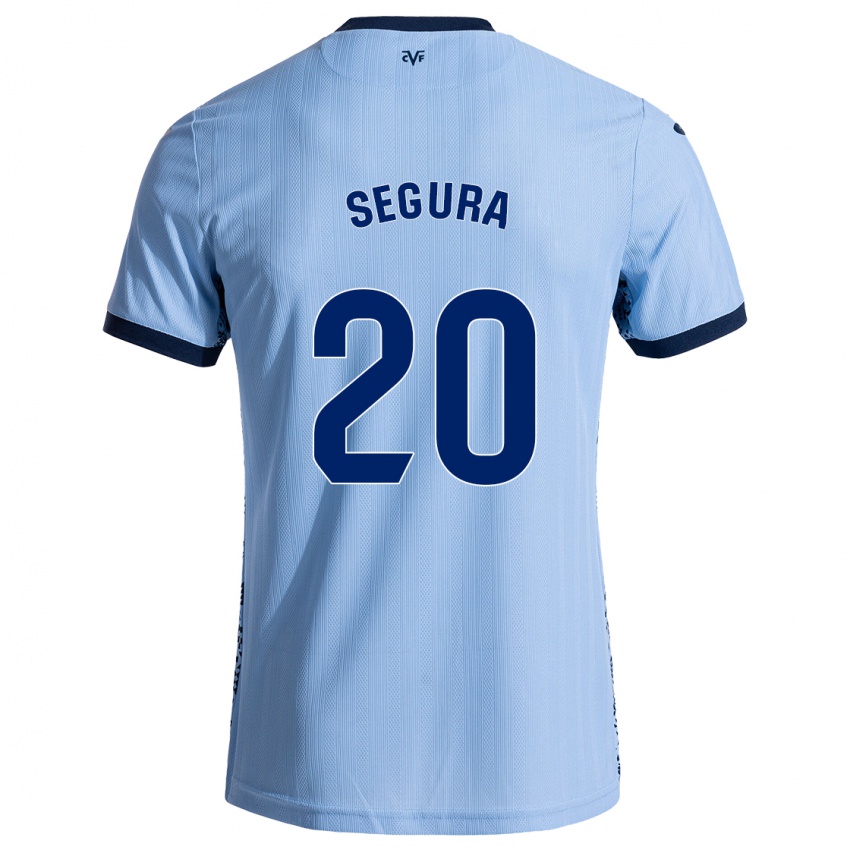 Niño Camiseta Carlos Segura #20 Azul Cielo 2ª Equipación 2024/25 La Camisa México