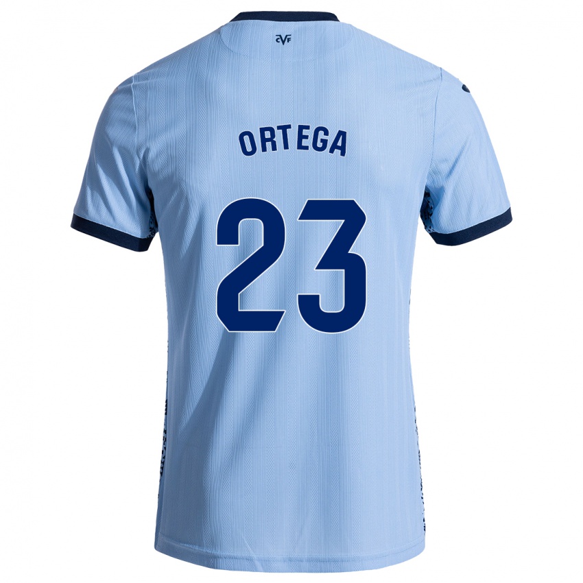 Niño Camiseta Jordi Ortega #23 Azul Cielo 2ª Equipación 2024/25 La Camisa México