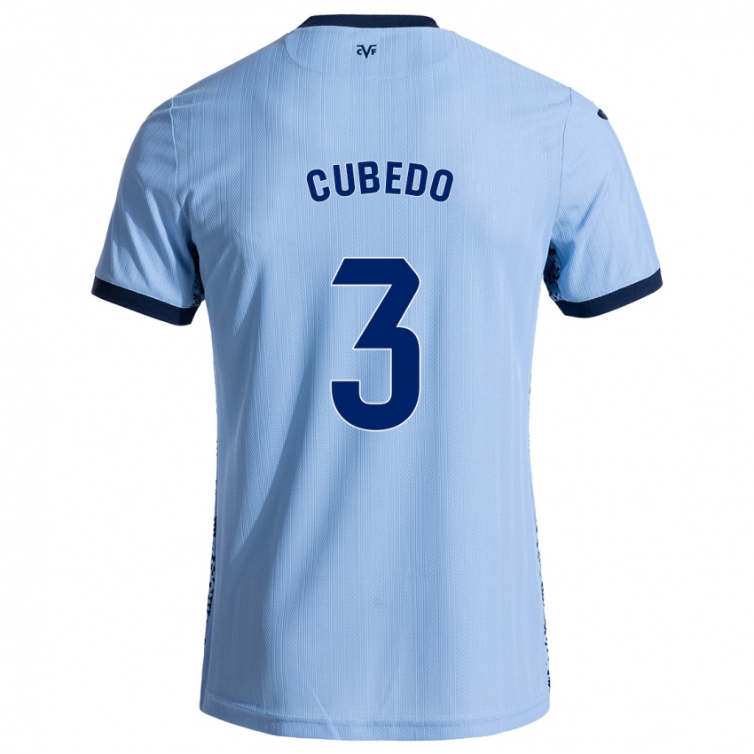 Niño Camiseta Cristina Cubedo #3 Azul Cielo 2ª Equipación 2024/25 La Camisa México