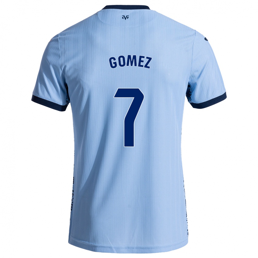 Niño Camiseta Lucía Gómez #7 Azul Cielo 2ª Equipación 2024/25 La Camisa México