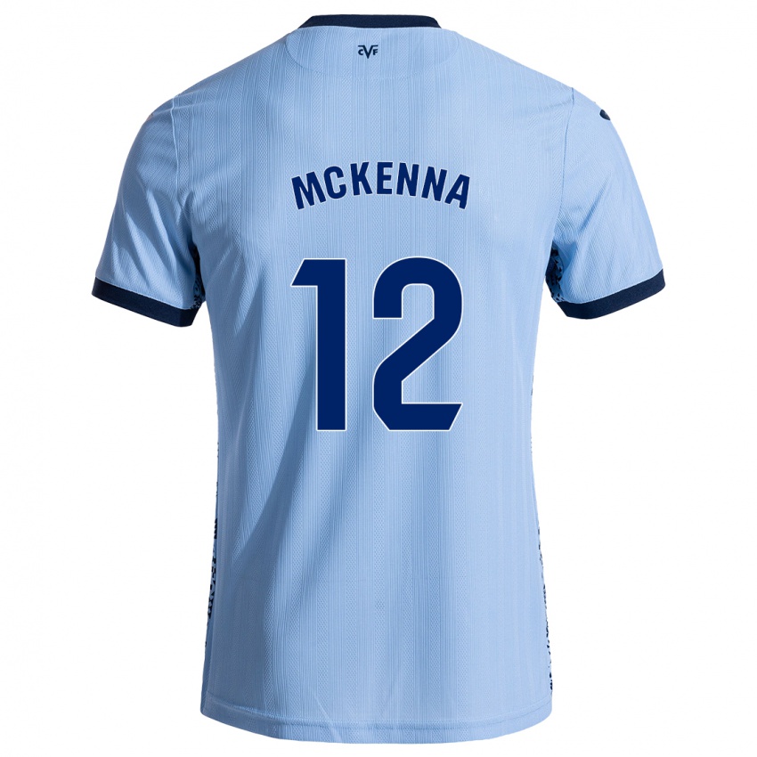 Niño Camiseta Kayla Mckenna #12 Azul Cielo 2ª Equipación 2024/25 La Camisa México