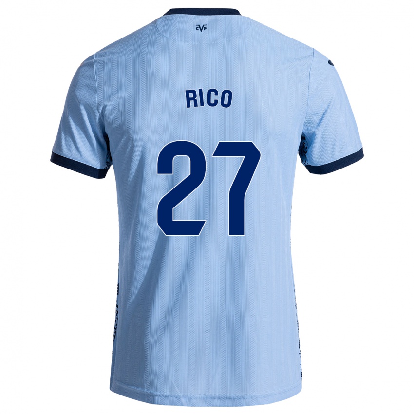 Niño Camiseta Vera Rico #27 Azul Cielo 2ª Equipación 2024/25 La Camisa México