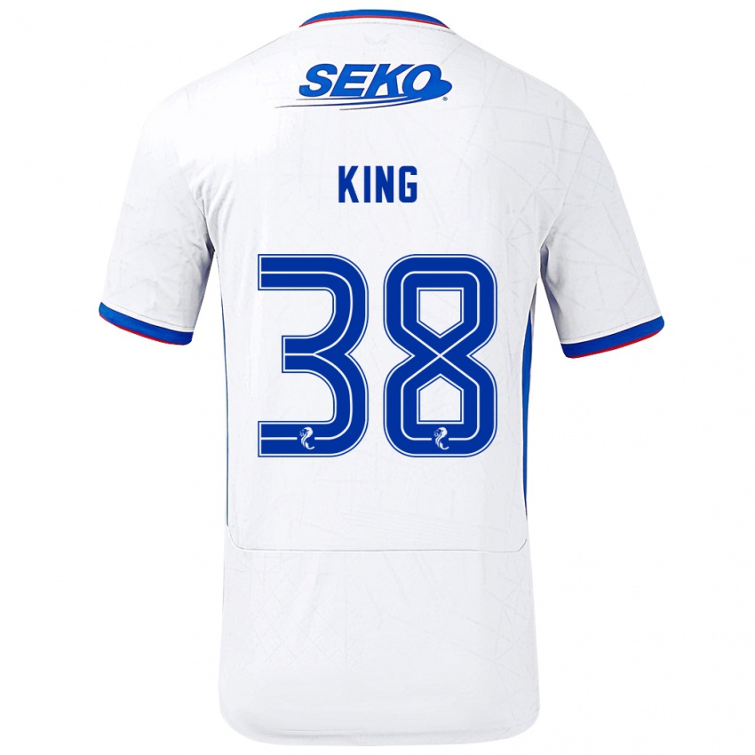 Niño Camiseta Leon King #38 Blanco Azul 2ª Equipación 2024/25 La Camisa México