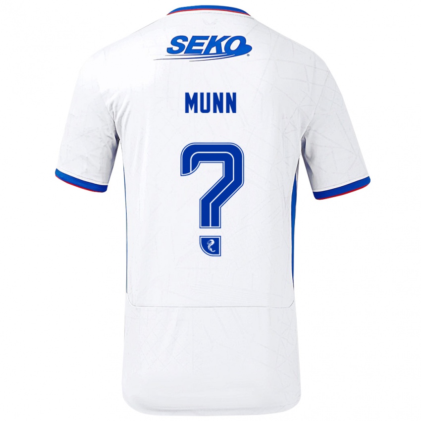 Niño Camiseta Mason Munn #0 Blanco Azul 2ª Equipación 2024/25 La Camisa México