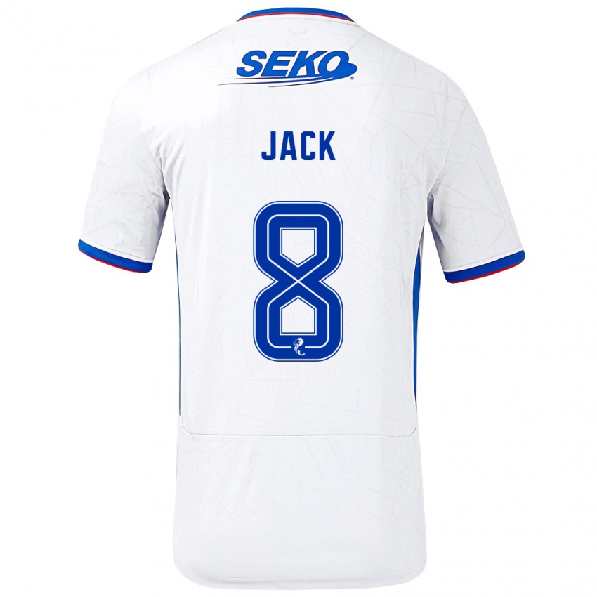 Niño Camiseta Ryan Jack #8 Blanco Azul 2ª Equipación 2024/25 La Camisa México