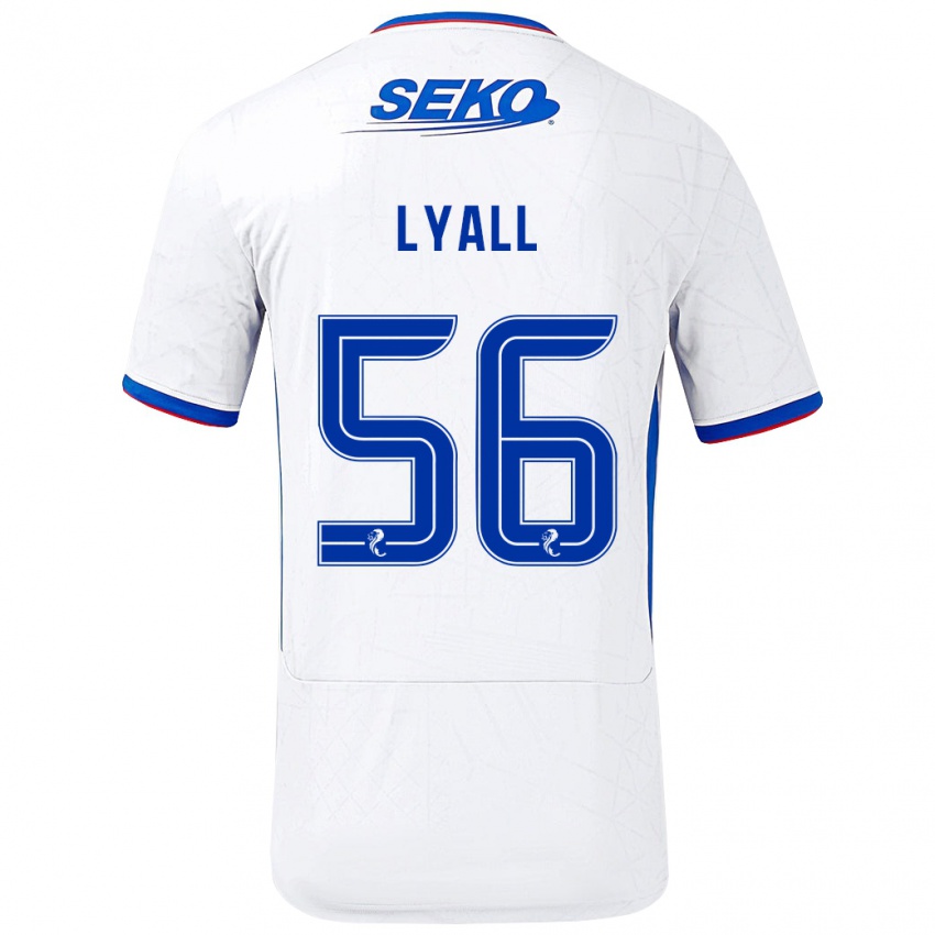 Niño Camiseta Arron Lyall #56 Blanco Azul 2ª Equipación 2024/25 La Camisa México