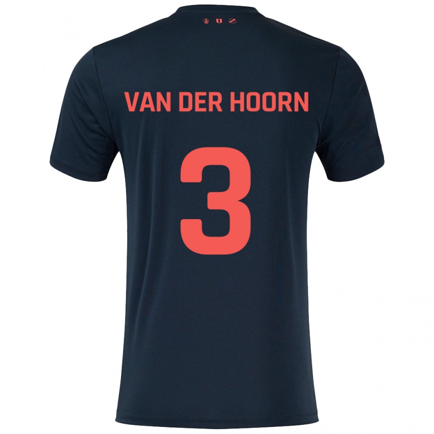 Niño Camiseta Mike Van Der Hoorn #3 Negro Rojo 2ª Equipación 2024/25 La Camisa México