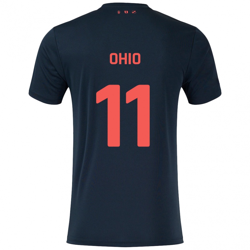 Niño Camiseta Noah Ohio #11 Negro Rojo 2ª Equipación 2024/25 La Camisa México