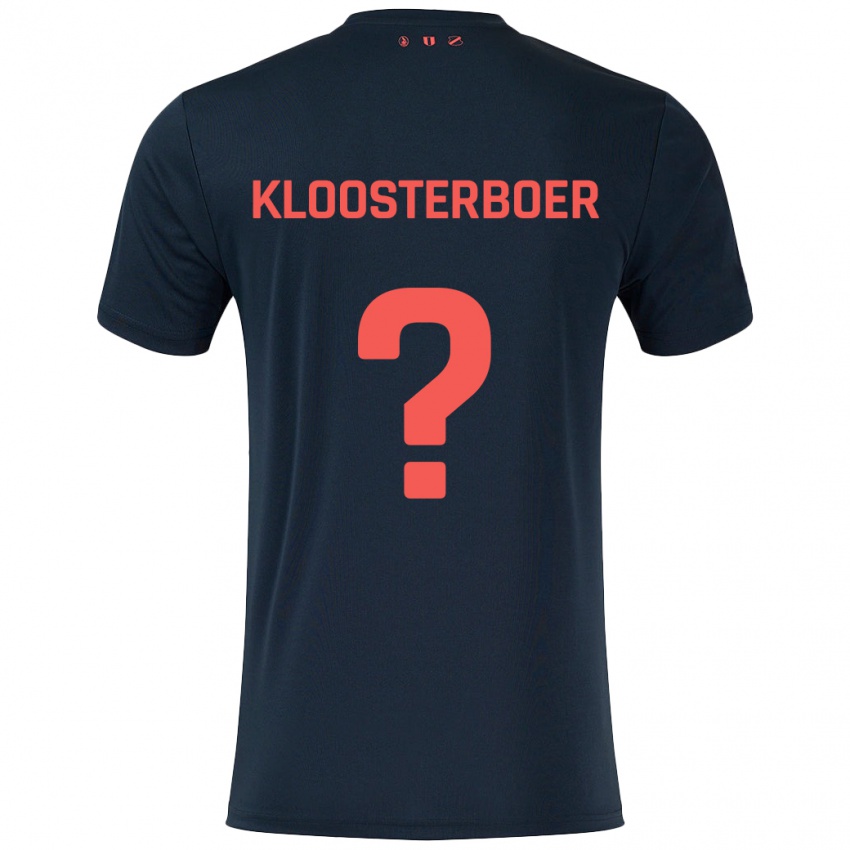 Niño Camiseta Per Kloosterboer #0 Negro Rojo 2ª Equipación 2024/25 La Camisa México