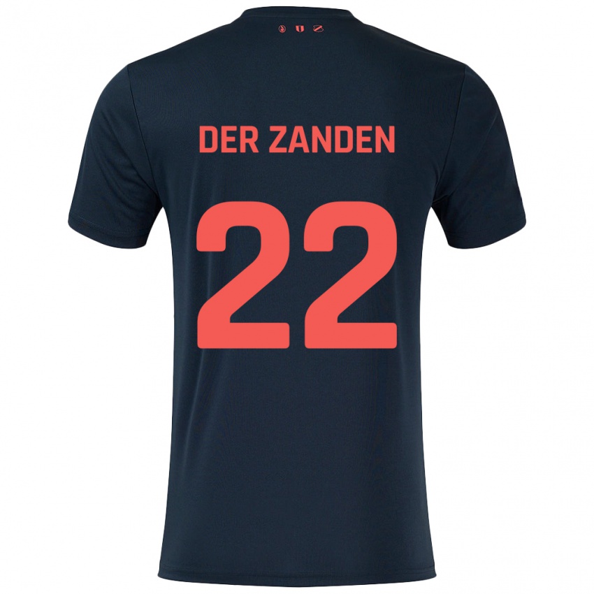 Niño Camiseta Iise Van Der Zanden #22 Negro Rojo 2ª Equipación 2024/25 La Camisa México