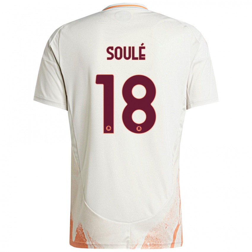 Niño Camiseta Matías Soulé #18 Crema Blanco Naranja 2ª Equipación 2024/25 La Camisa México