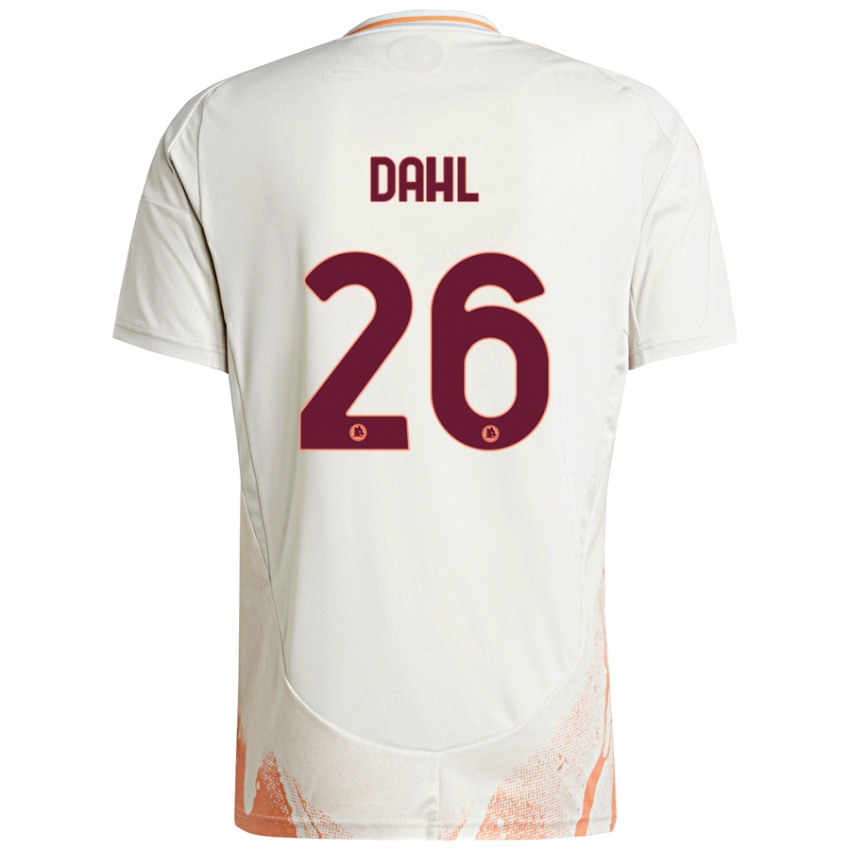 Niño Camiseta Samuel Dahl #26 Crema Blanco Naranja 2ª Equipación 2024/25 La Camisa México