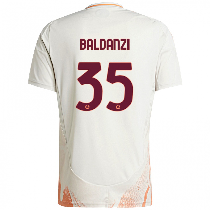 Niño Camiseta Tommaso Baldanzi #35 Crema Blanco Naranja 2ª Equipación 2024/25 La Camisa México